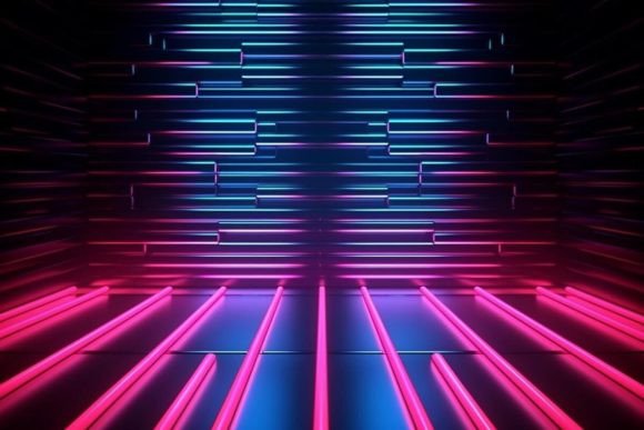 Download Futuristic Background Neon Effects Dark - Neon effects Collection