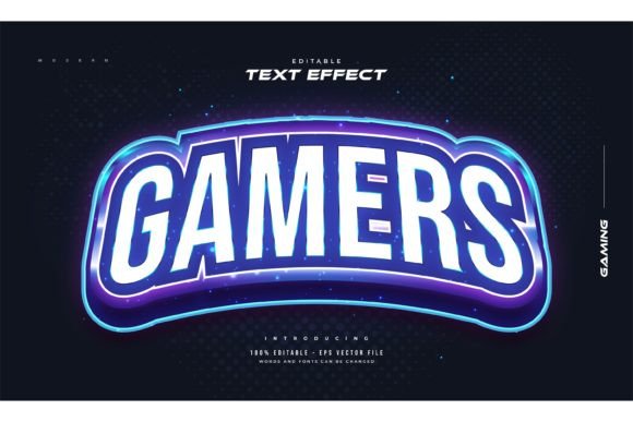 Download Gamers Text Style with Neon Effect - Style Collection
