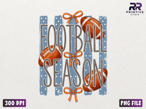 Download Preppy Football Season Coquette PNG - Premium Bundle