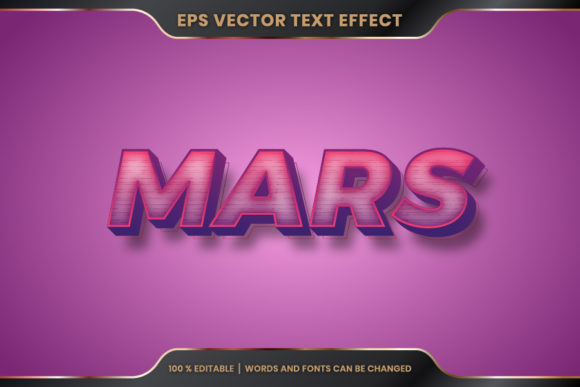 Download Mars Word, Text Effect Editable Style - Style Collection
