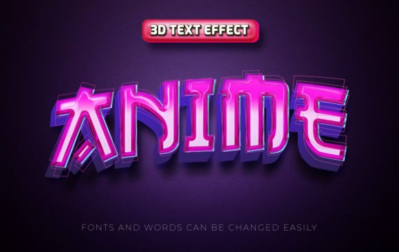Download Anime 3d Editable Text Effect Style - Style Collection
