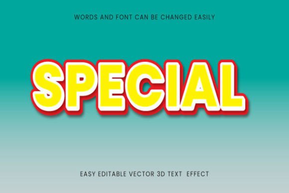 Download Special -  Text 3d Editable Style - Style Collection