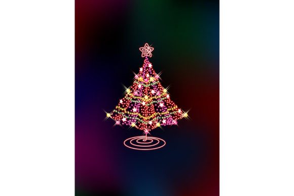 Download Christmas Tree with Bright Shining Light - Shining Collection