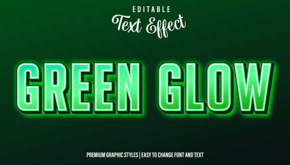 Download Green Glow Text Effect Graphic Style - Style Collection