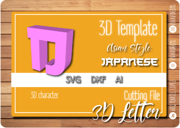Download 3D Letter Asian Style - D - Style Collection