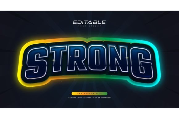 Download Colorful Game Text Style in Neon Effect - Style Collection