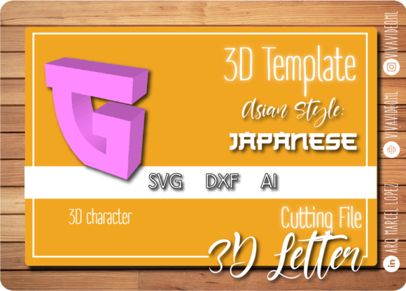 Download 3D Letter Asian Style - G - Style Collection