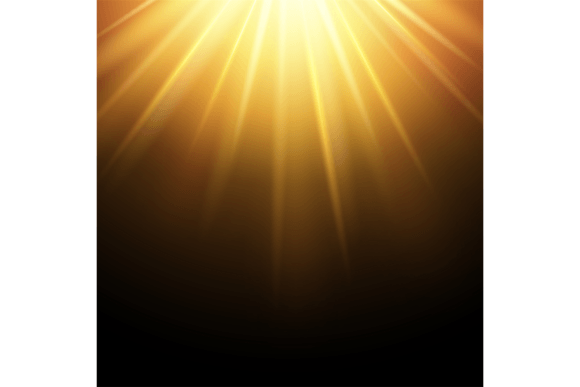 Download Shining Light Rays from Top. Yellow Beam - Shining Collection