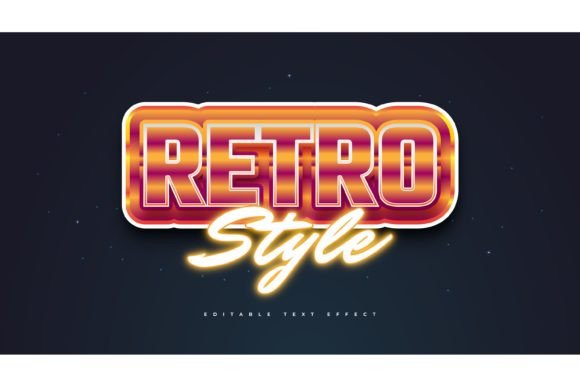 Download Bold Retro Text Style and Neon Effect - Style Collection