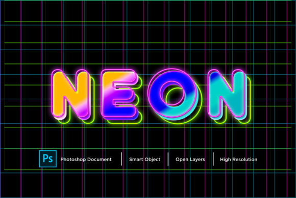 Download Neon Text Effect Layer Style - Style Collection