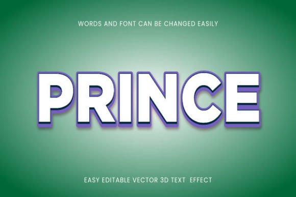 Download Prince -  3d Text Editable Style - Style Collection