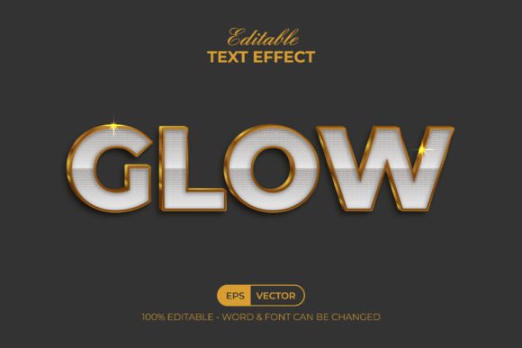 Download Glow Text Effect Gold Style - Style Collection