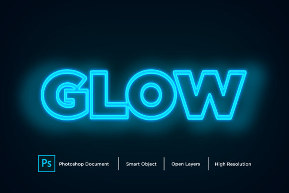 Download Glow Text Effect Layer Style - Style Collection